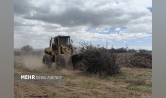 ۱۶۸۵۰ مترمربع از اراضی ملی روستای خیج شاهرود آزاد سازی شد