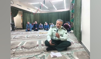 مراسم قرائت پر فیض زیارت عاشورا با نوای جناب سرهنگ مطواعی در محل نمازخانه اداره کل منابع طبیعی و آبخیزداری استان سمنان