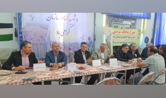 برپایی میز خدمت به مناسبت هفته جهاد کشاورزی با حضور مدیرکل منابع طبیعی وآبخیزداری استان سمنان