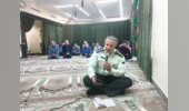 مراسم قرائت پر فیض زیارت عاشورا با نوای جناب سرهنگ مطواعی در محل نمازخانه اداره کل منابع طبیعی و آبخیزداری استان سمنان