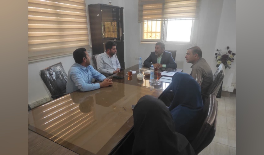 بازدید مهندس جلالی معاونت محترم پشتیبانی اداره کل و مهندس سعیدی رئیس طرح و برنامه اداره کل از اداره منابع طبیعی و آبخیزداری شهرستان آرادان