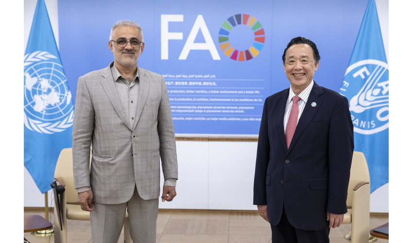 دیدار سرپرست سازمان منابع طبیعی و آبخیزداری کشور با مدیرکل فائو