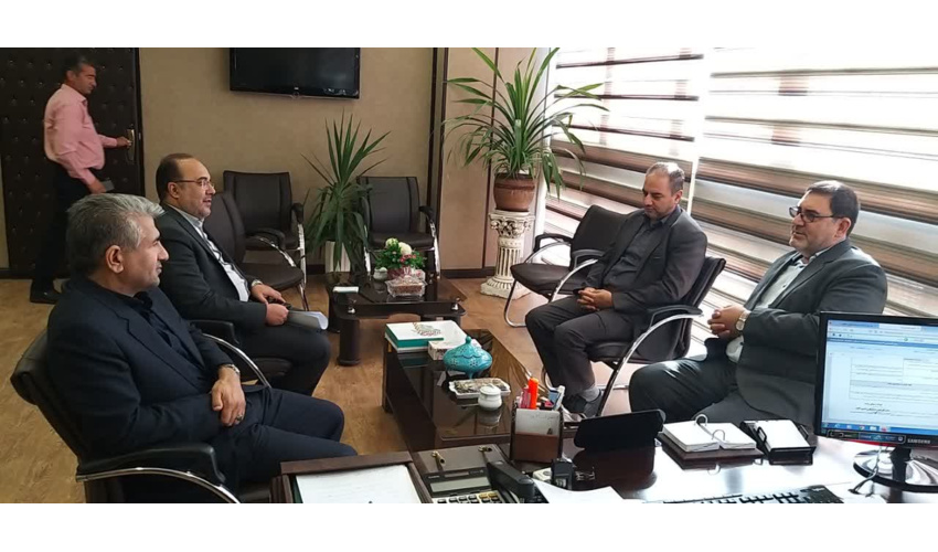 دیدارجعفر مرادی حقیقی مدیر کل منابع طبیعی و آبخیزداری استان سمنان با مدیرکل بنیاد مسکن استان سمنان