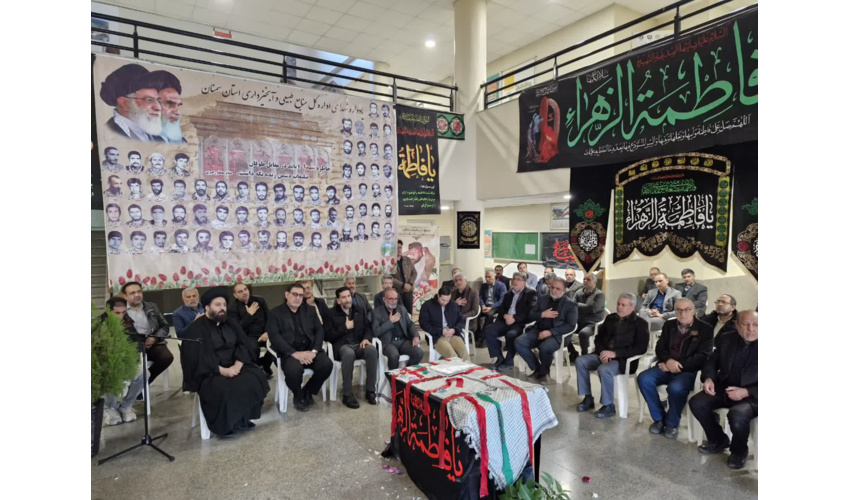 گزارش تصویری // در آستانه شهادت حضرت فاطمه زهرا (س) استقبال از شهید گمنام در اداره کل منابع طبیعی و آبخیزداری استان سمنان 