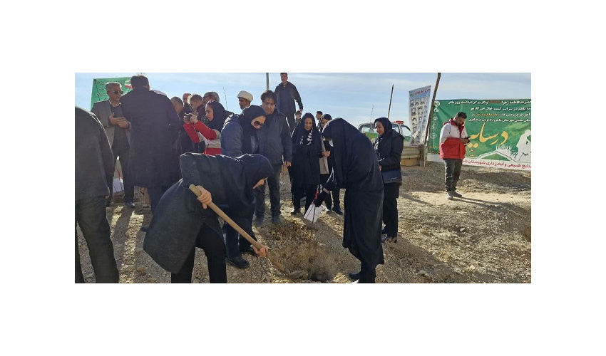 پویش کاشت نهال در سایه مادر به بهانه گرامیداشت مقام مادر درفضای  سبزحرم شهدای گمنام شهرستان شاهرود آغاز شد