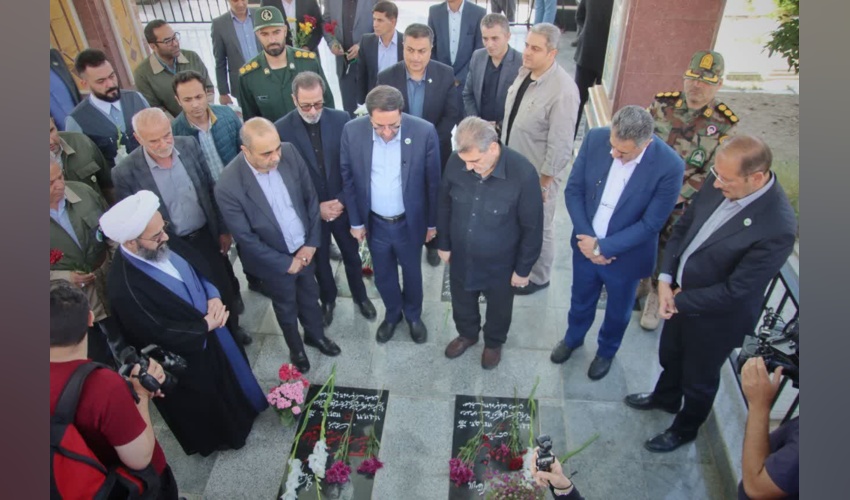 آیین گل‌باران و تجدید میثاق با مقام شامخ شهدا و شهید والامقام علیرضا دوستمحمدی